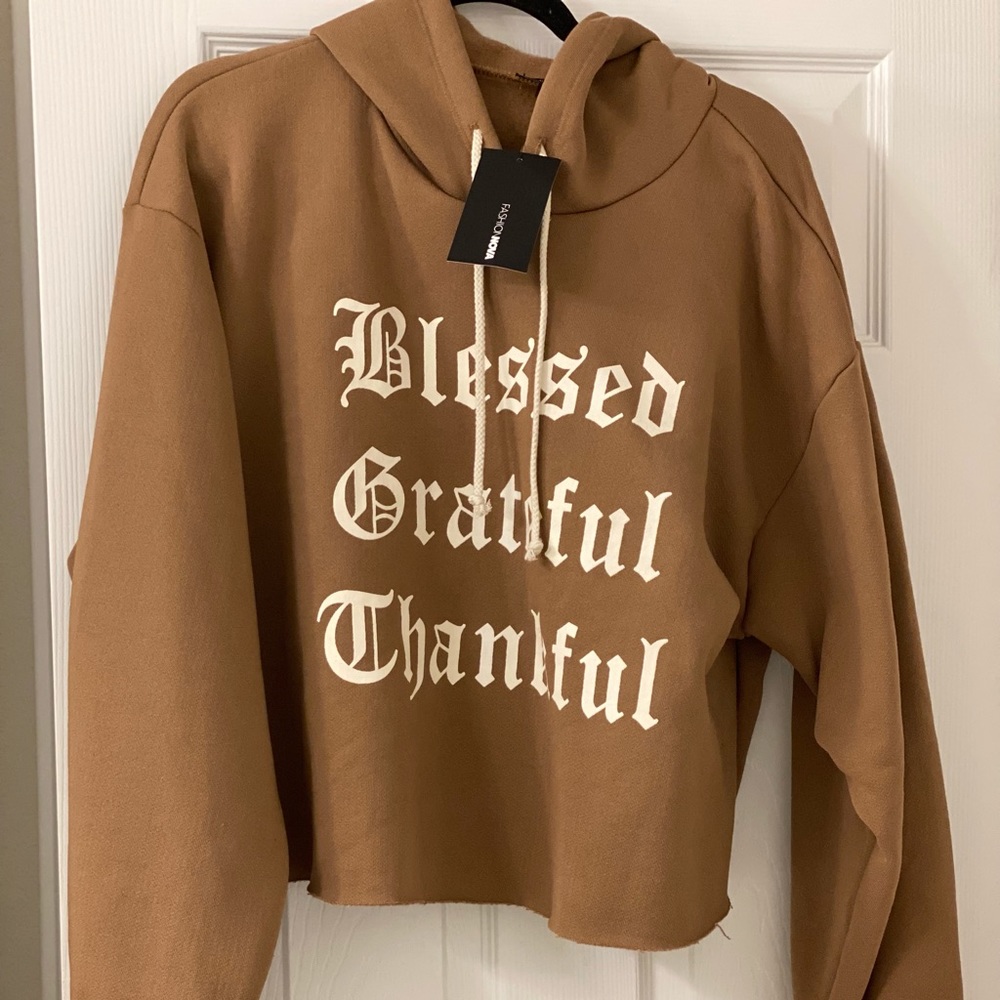 ❄️Brand New Fashion Nova Cropped Hoodie
